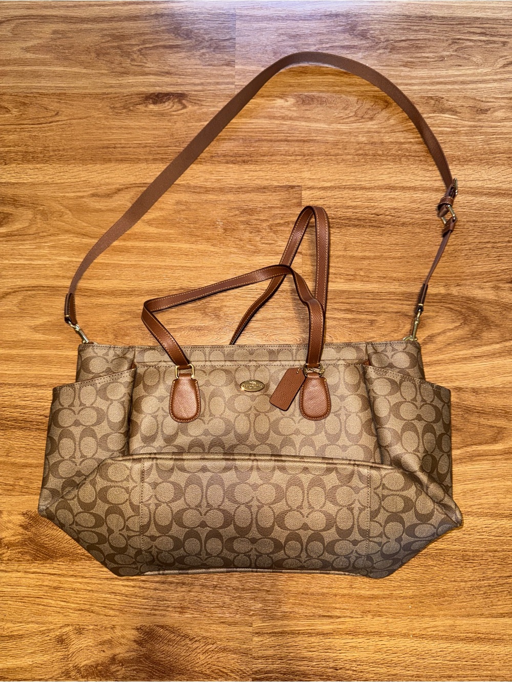 Coach Signature C Monogram Baby Diaper Bag
